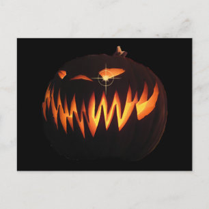 Scary Pumpkin Postcard