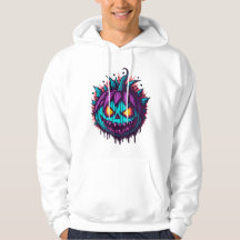 Scary Pumpkin Teal and Purple
