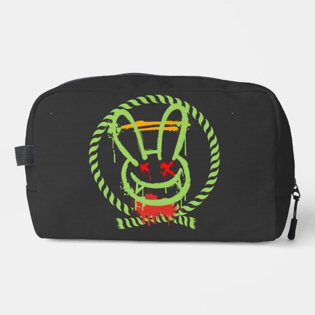 scary rabbit dopp kit (Front)