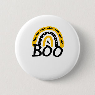 Scary Rainbow and Spooky Halloween 2 Inch Round Button