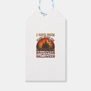 Scary Ready Halloween Haunted Castle Witch Pumpkin Gift Tags