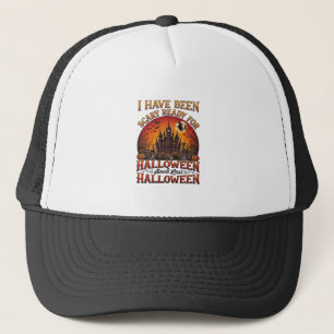 Scary Ready Halloween Haunted Castle Witch Pumpkin Trucker Hat