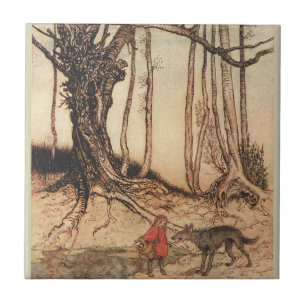 Scary Red Riding Hood Tile
