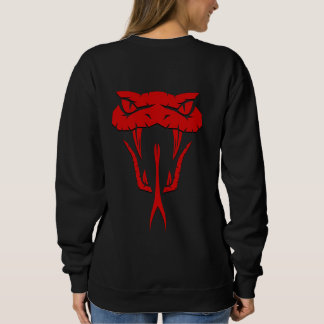 Scary Red Snake Face Unisex  Sweatshirt
