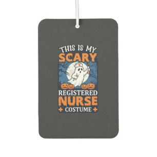 Scary Registered Nurse Costume Ghost Pumpkins Hall Air Freshener