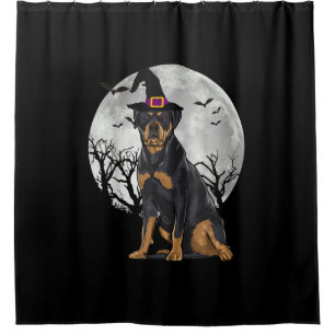 Scary Rottweiler Dog Witch Hat Halloween