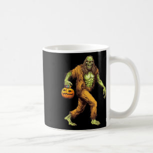 Scary Sasquatch Bigfoot Zombie Carrying Halloween Coffee Mug