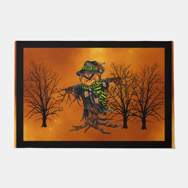 Scary Scarecrow Door Mat (Front)
