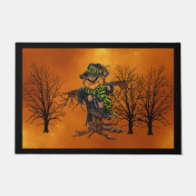 Scary Scarecrow Door Mat