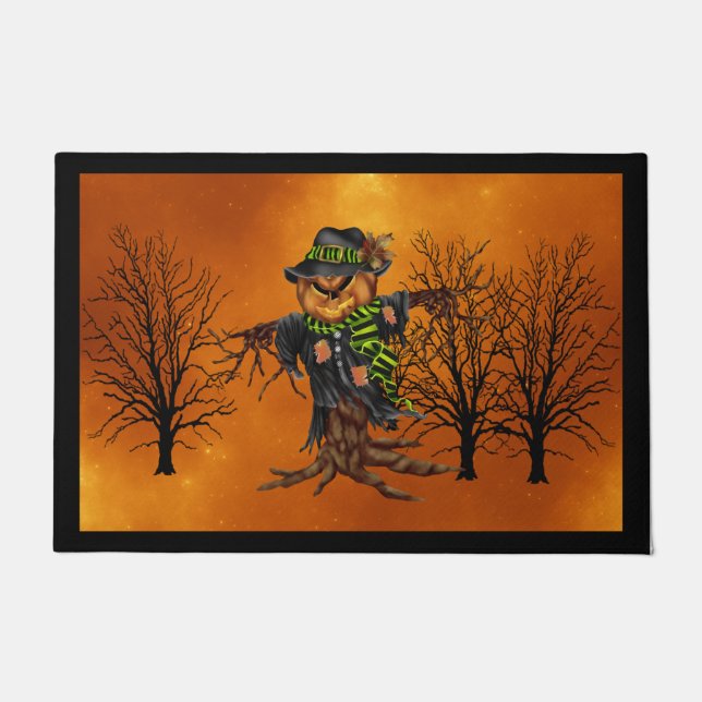 Scary Scarecrow Door Mat (Front)