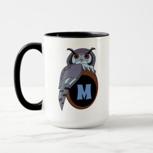 Scary Scop Owl Monogram Mug