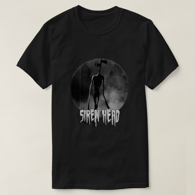 Scary Siren Head vintage meme T-Shirt (Design Front)