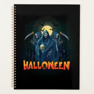 Scary Skeleton Night Halloween, My Halloween Mood. Planner