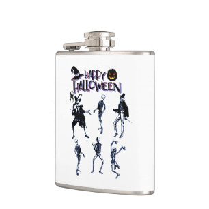 Scary Skeletons Party Hip Flask