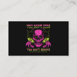 Scary Skull and Dog Business Card