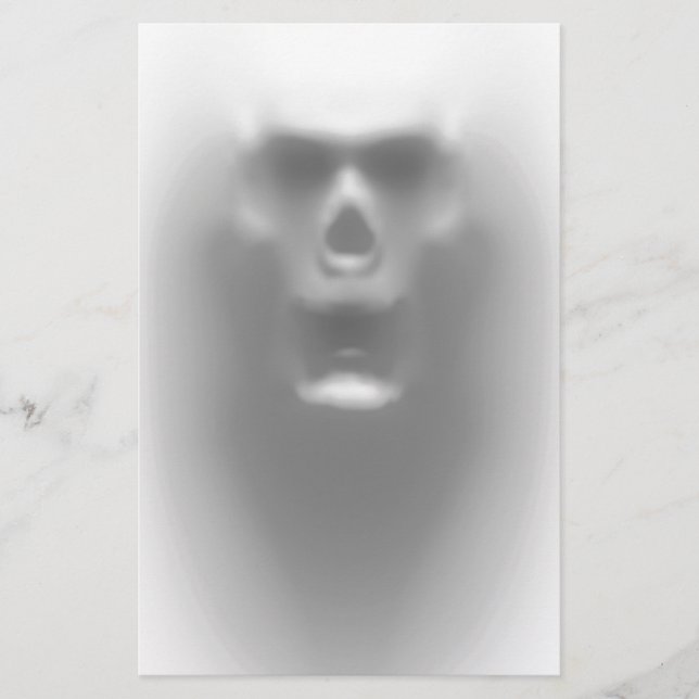 scary skull stationery (Front)