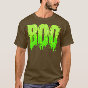 Scary Slime Green Boo Costume For Halloween T-Shirt