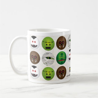Scary Smiles - Classic Monsters - marble Coffee Mug