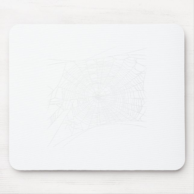 Scary Spider Web - Black Widow Halloween  Mouse Pad (Front)