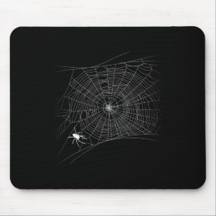 Scary Spider Web - Black Widow Halloween  Mouse Pad