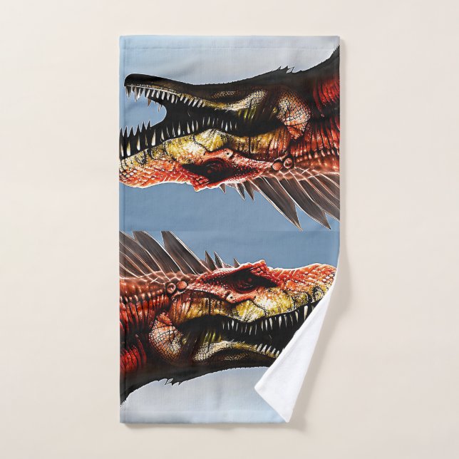 Scary Spinosaurus Dinosaur, Hand Towel (Hand Towel)