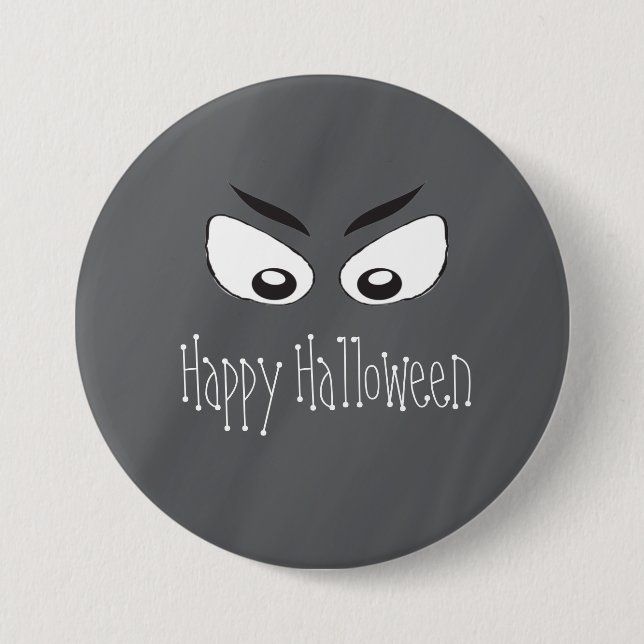 Scary Spooky Eyes 3 Inch Round Button (Front)