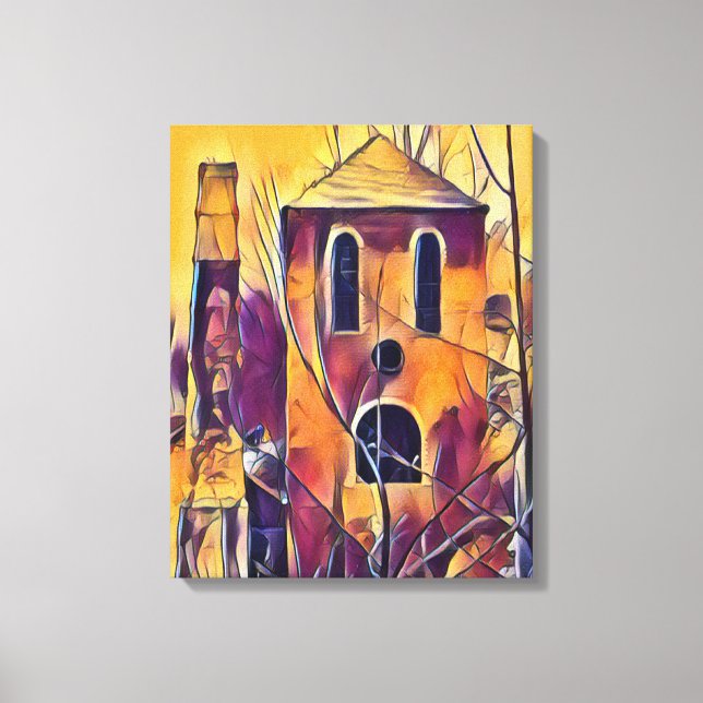 SCARY SPOOKY HALLOWEEN FUN CANVAS PRINT (Front)