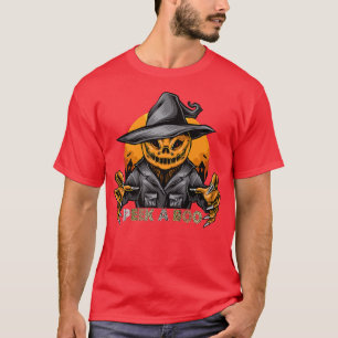 Scary spooky Halloween pumpkin witch funny quote p T-Shirt
