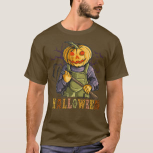 Scary spooky Halloween pumpkin witch funny quote w T-Shirt