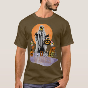 Scary spooky Halloween vibes witch funny quote T-Shirt