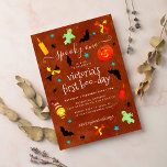 Scary Spooky Little Boo Halloween Birthday Invitation<br><div class="desc">Beautiful Invitation to celebrate Special occasions and festivals comes with digital and E-invitation as per your request. We would love to replicate our designs to make multiple products like rsvp cards, labels envelopes, and more. Customization is available for ready to print on request at info@shamaurcreatif@gmail.com Look Forward to hearing from...</div>