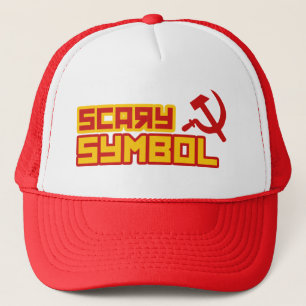 Scary Symbol Hammer and Sickle Trucker Hat