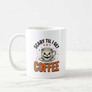 Scary Til Coffee Vintage Halloween Coffee Shirt_1 Mug