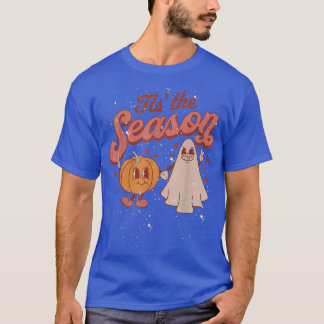 Scary Tis The Season Pumpkin Ghost Costume Hallowe T-Shirt