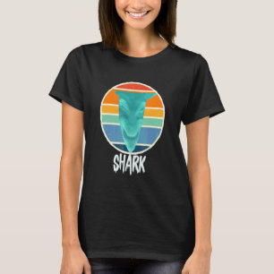 Scary Upside Down Shark Devil Face T-Shirt