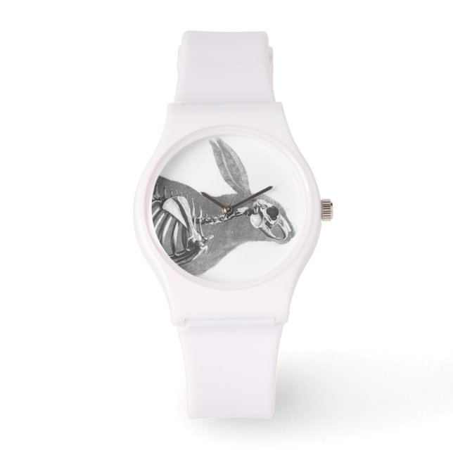 Scary vintage bunny skeleton watch (Front)