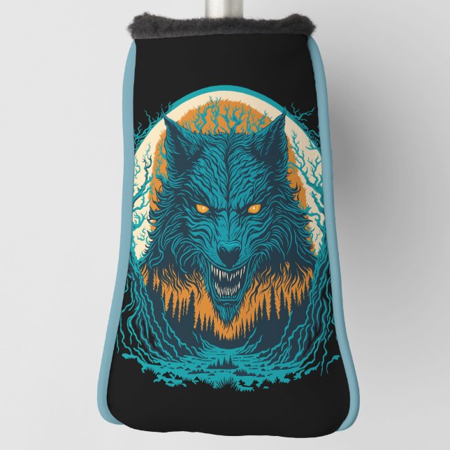 Scary Werewolf Golf Head Cover (Rotate 90)