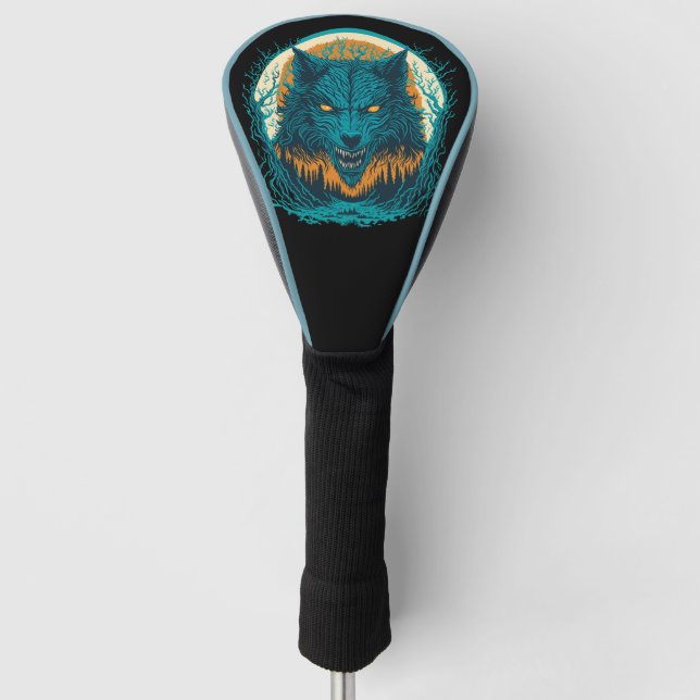 Scary Werewolf Golf Head Cover (Front)