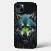 Scary Werewolf  hues neon green