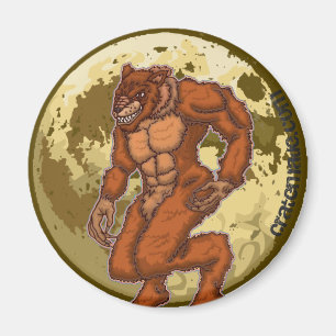 Scary Werewolf Moon magnet