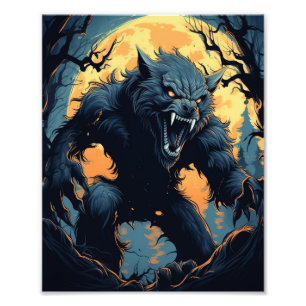 Scary Werewolf  Photo Print