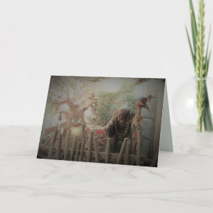 Scary Witch Halloween Greeting Card