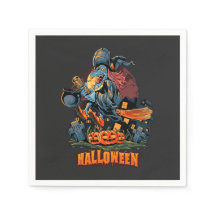 Scary Witch On a Broom