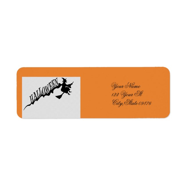 Scary Witch Riding Broom Thunder_Cove Halloween (Front)