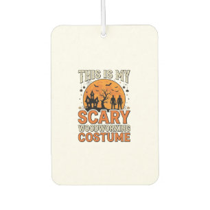 Scary Woodworking Costume Halloween Vintage Design Air Freshener