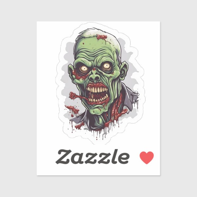 Scary Zombie Head Horror (Sheet)