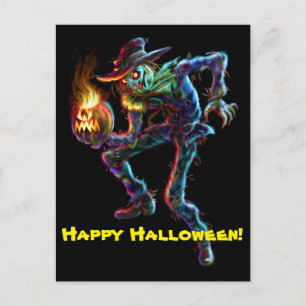 ScaryCrow Scarecrow Postcard