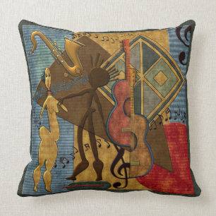 Scat Masters (Jazz Series Pt. 6 Throw Pillow