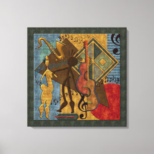 Scat Masters (Jazz Series Pt. 6) Wrapped Canvas
