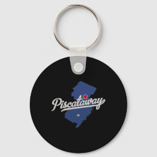Scataway New Jersey Nj Map  Keychain